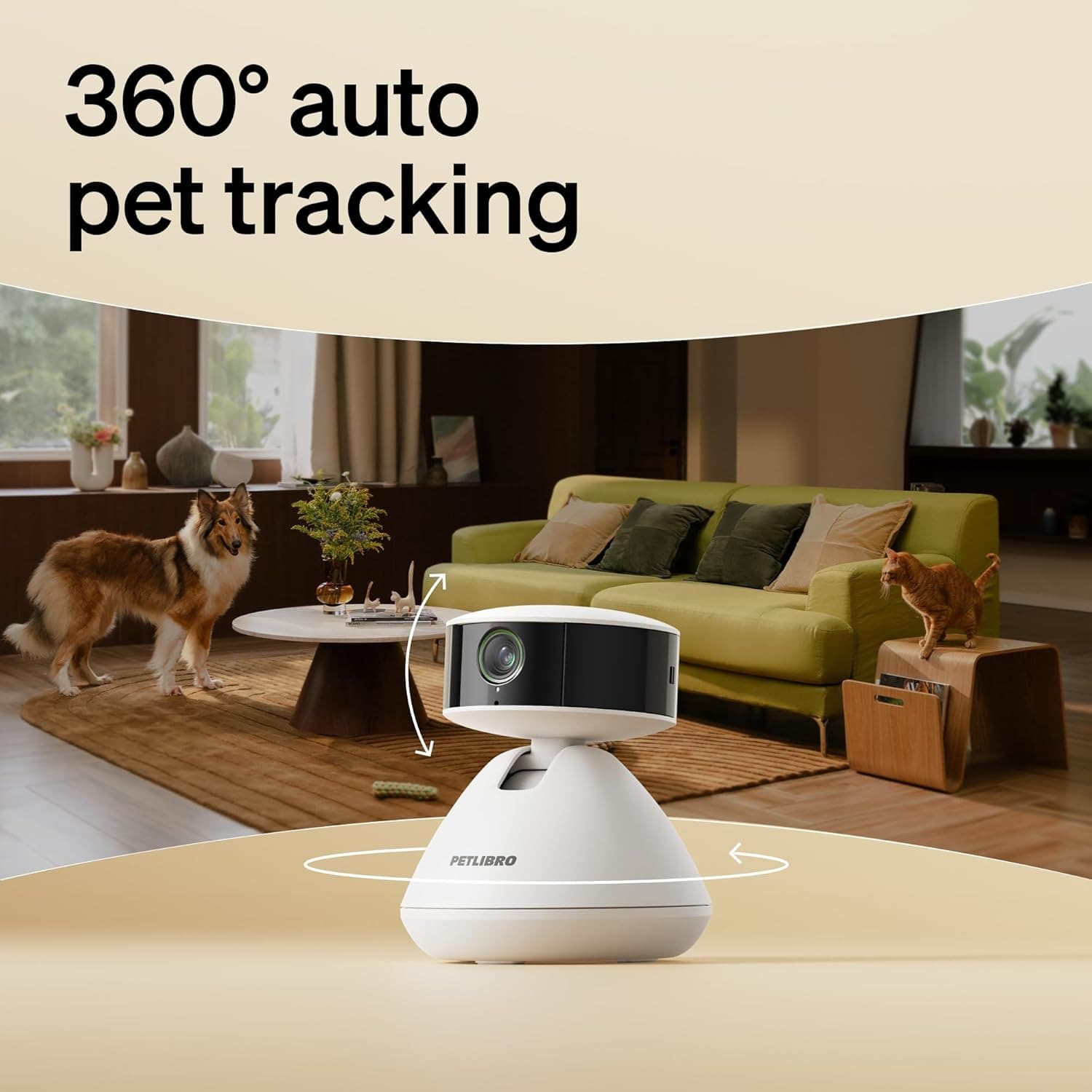 AI Dog Camera Pet Camera Indoor with Phone App [Multi-Pet Recognition, Daily Act 4