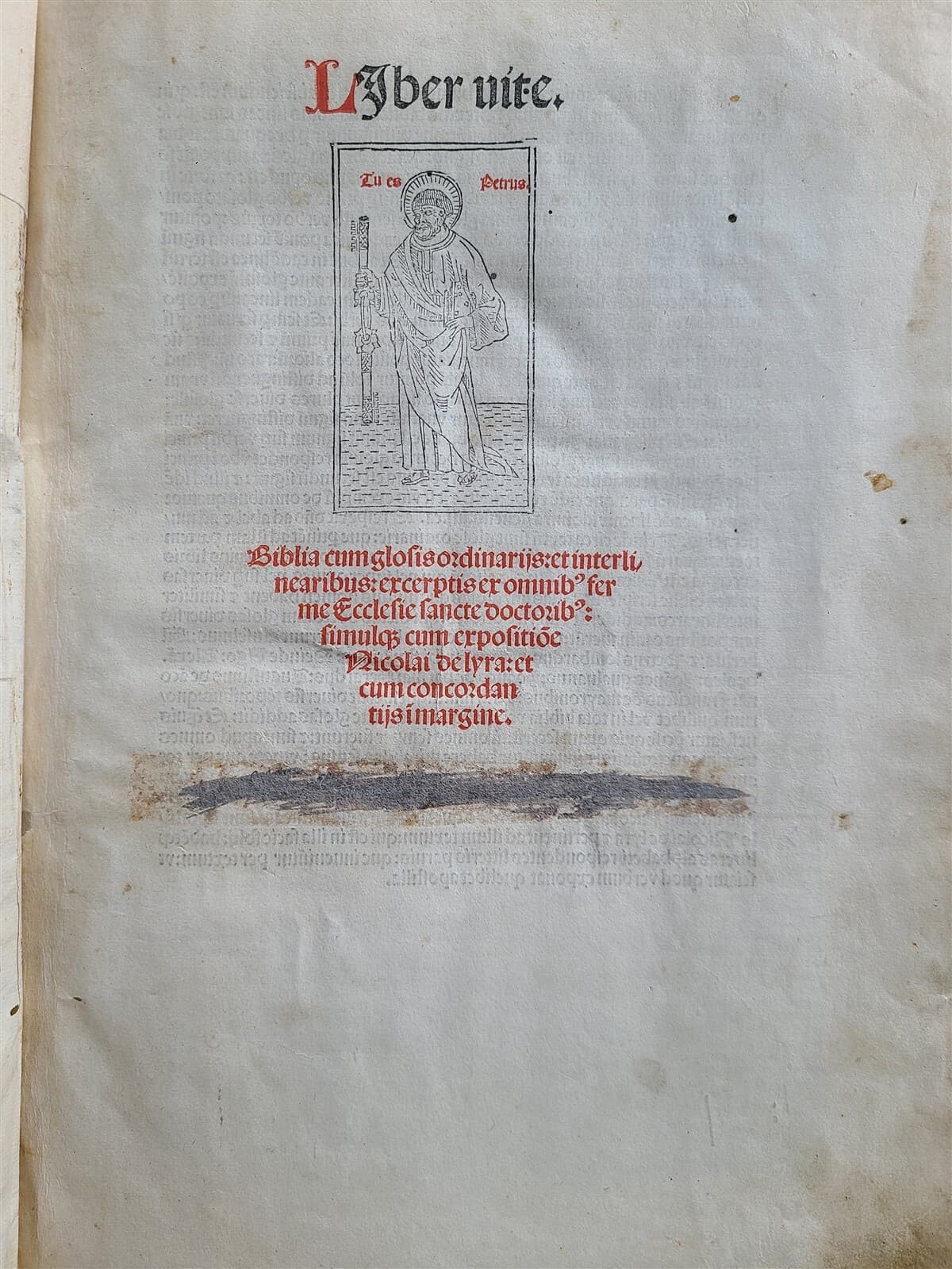 1495 INCUNABULA BIBLE 3 FOLIO VOLUMES COMPLETE antique ILLUSTRATED BIBLIA LATINA 3