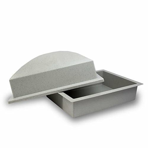 Crowne Vault Small Granite Color Coronet Polymer Funeral Cremation Urn Vault 3