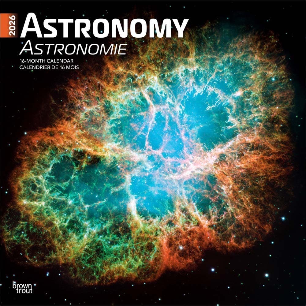 Astronomy | 2026 12x24" (Hanging) Monthly Square Wall Calendar