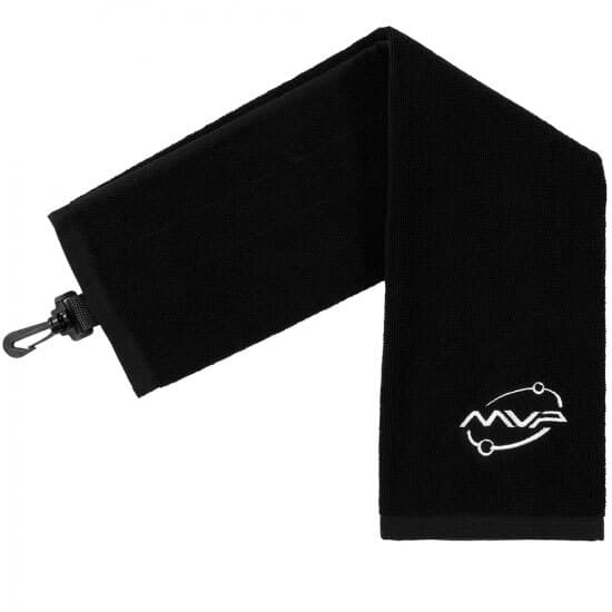 MVP Disc Golf Towel Tri-Fold Black 23.25" x 16.5"