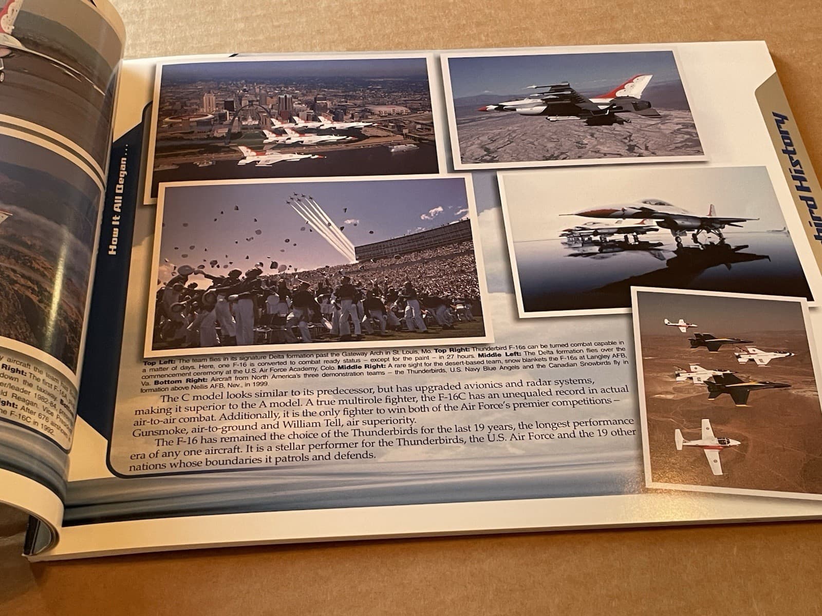 2002 USAF Thunderbirds Air Demonstration Team VIP Team Book Nellis AFB F-16 Jet 6