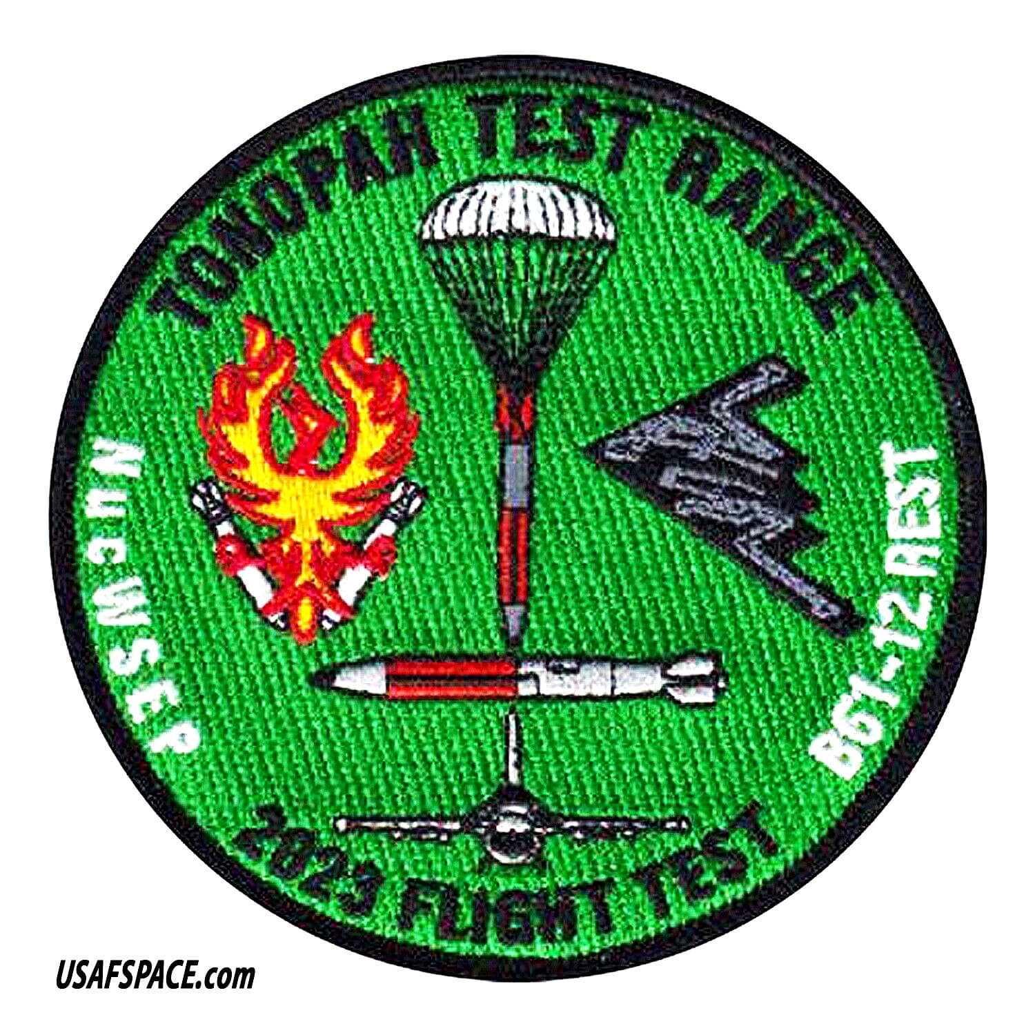 USAF TONOPAH TEST RANGE Nuclear Weapons-B61-12-2023 FLIGHT TEST-NUCWSEP-PATCH 3