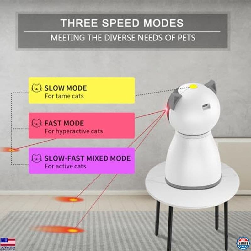 4th Gen Rechargeable Laser Cat Toy - Motion Activated with Random Trajectory 5