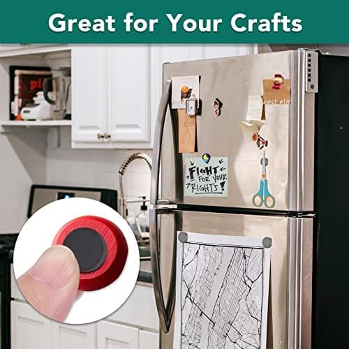 5 Different Sizes, 100Pcs Strong Ceramic Magnets with Adhesive 5 Size 100PCS 6