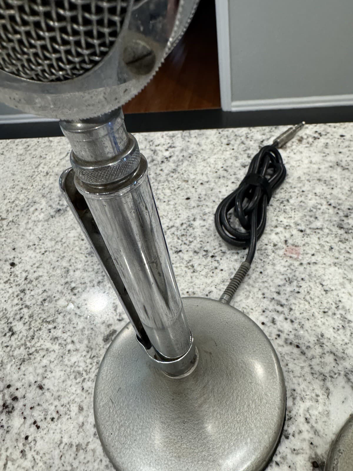 Pair  of Vintage Astatic D-104 Lollipop Mic Microphone with UG8 Stand - Untested 4