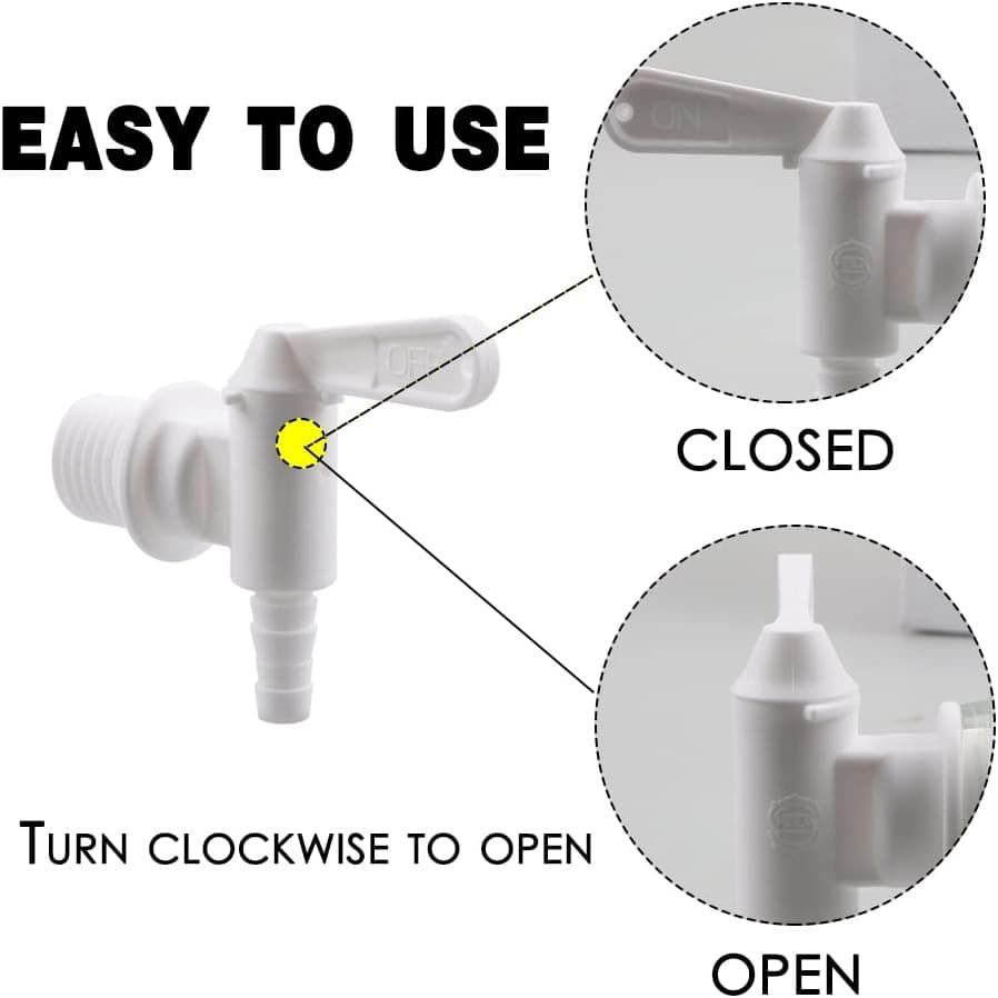 2 PACK Bottling Bucket Plastic Spigot, Replacement Spigot for Beer or White2  3