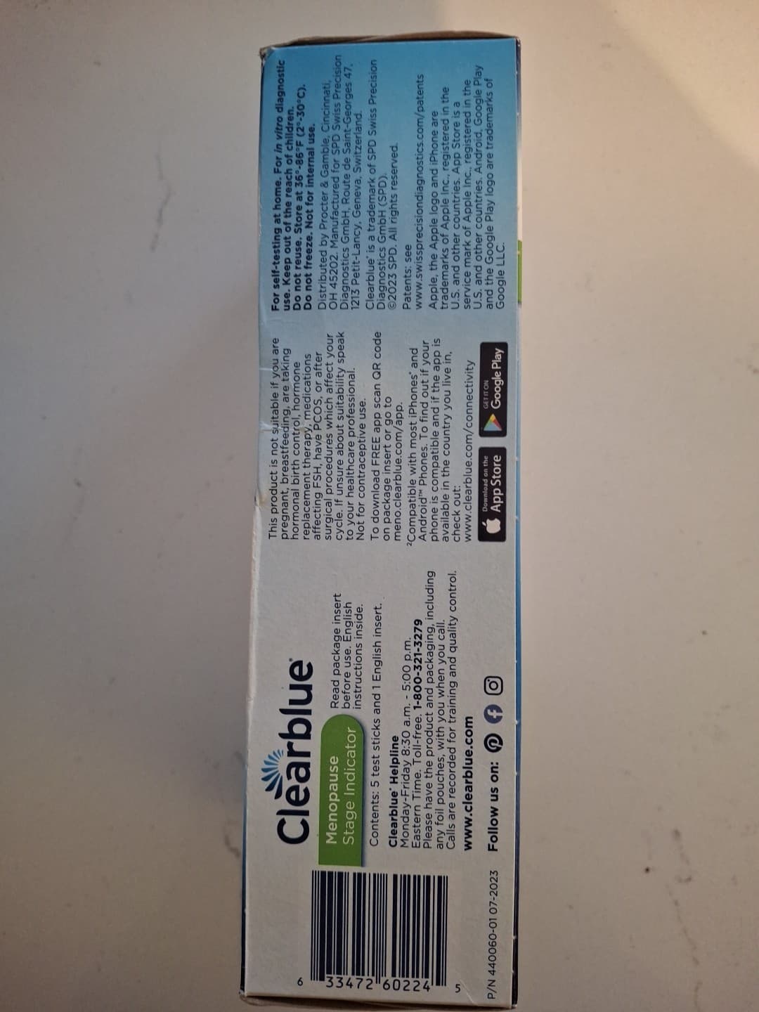 Clearblue Menopause 5 Test Sticks 2