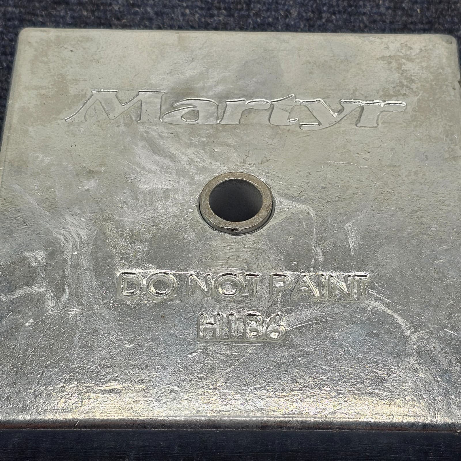 MARTYR CMH1B65GZ: HEAT EXCHANGER ANODES, H1B6 FASTENER, ZINC MATERIAL 3