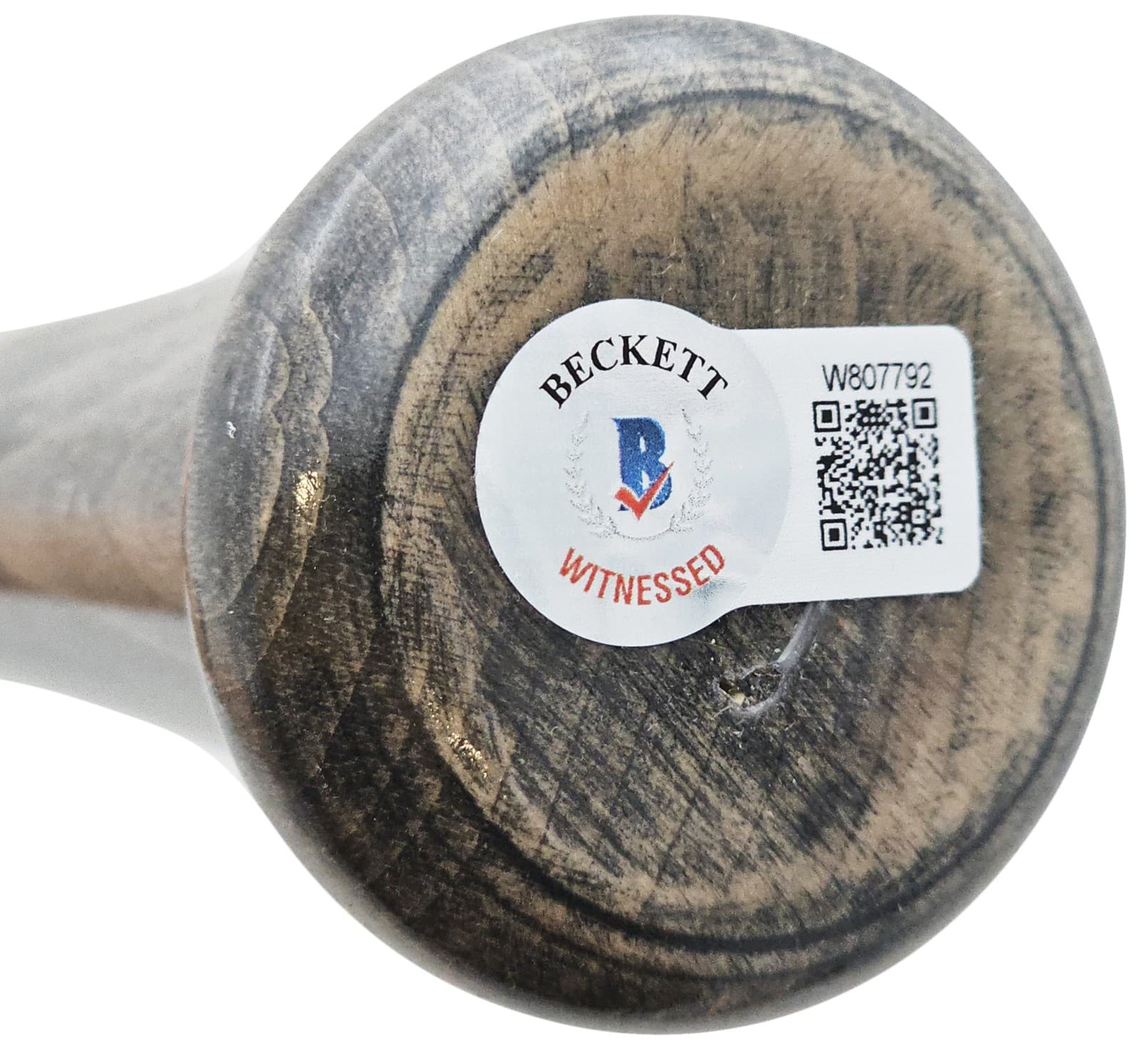 JD Martinez Auto Blue & Grey Old Hickory Pro Maple Bat Red Sox Tigers Beckett 5