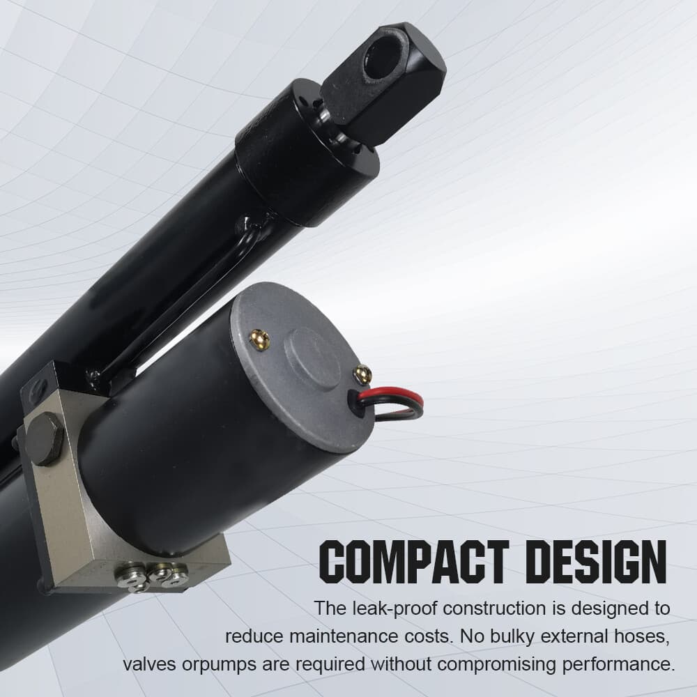 DC 12V Hydraulic Linear Actuator 12" Stroke Length 1700lbs Linear Actuators 6