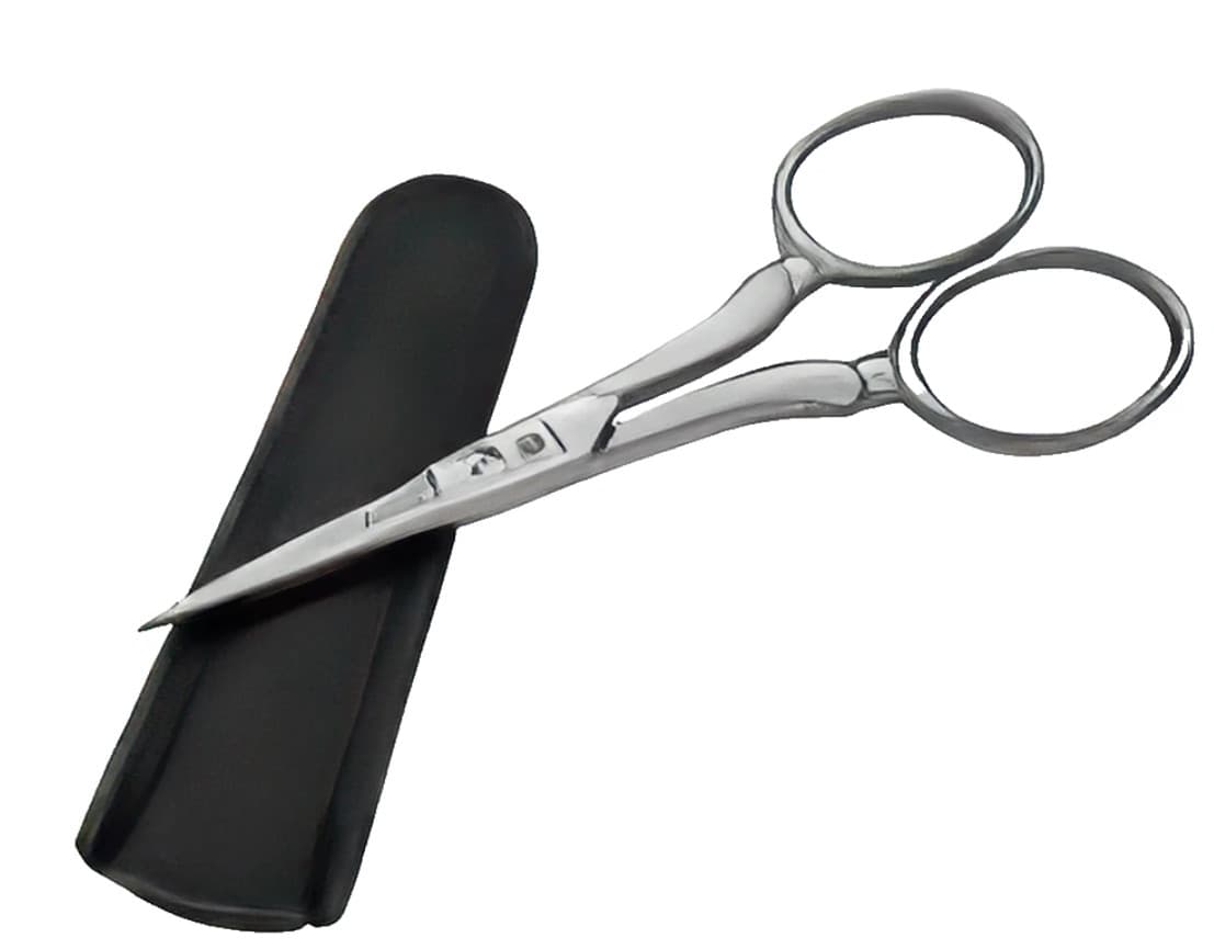 Dovo Embroidery Scissors Anne 3.5" w/ Leather Sheath Germany 4