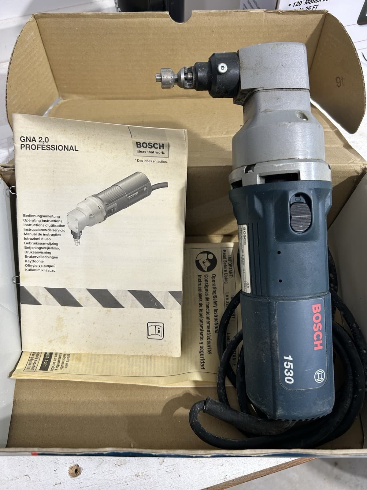 Bosch Nibbler 1530 14-16ga Corded Electric Power Tool 2