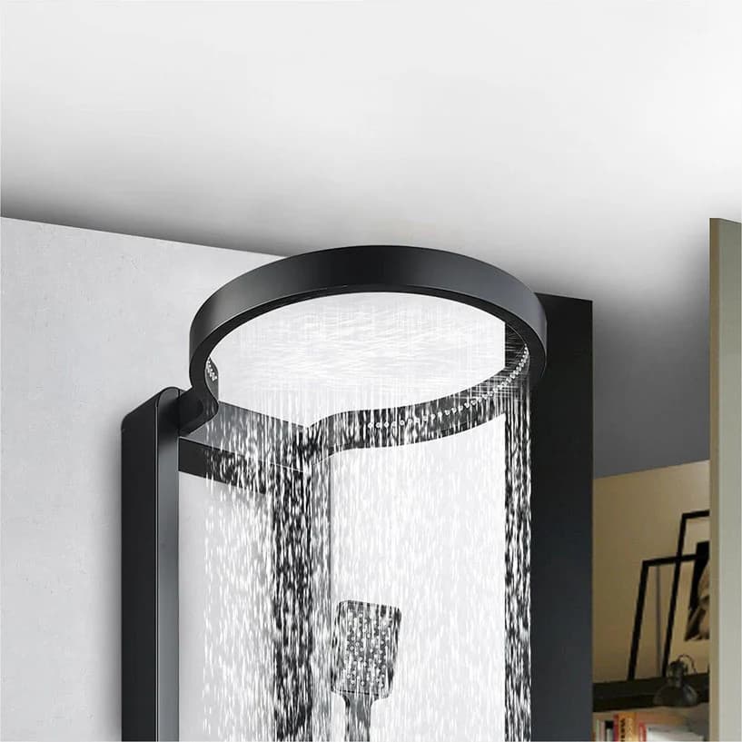 Stainless Steel Shower Panel SP-8117MB H48" x D(panel)3.3"D Sh-head 24" x W 10" 4