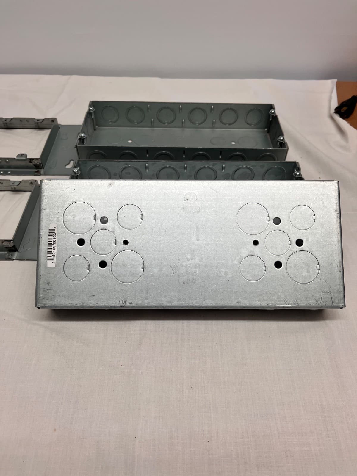 Lot of  3 Hubbell RACO 953 & 823 4-Gang Switch Box 1-5/8" 4 Gang Mud Ring🔥💍⚡️ 2