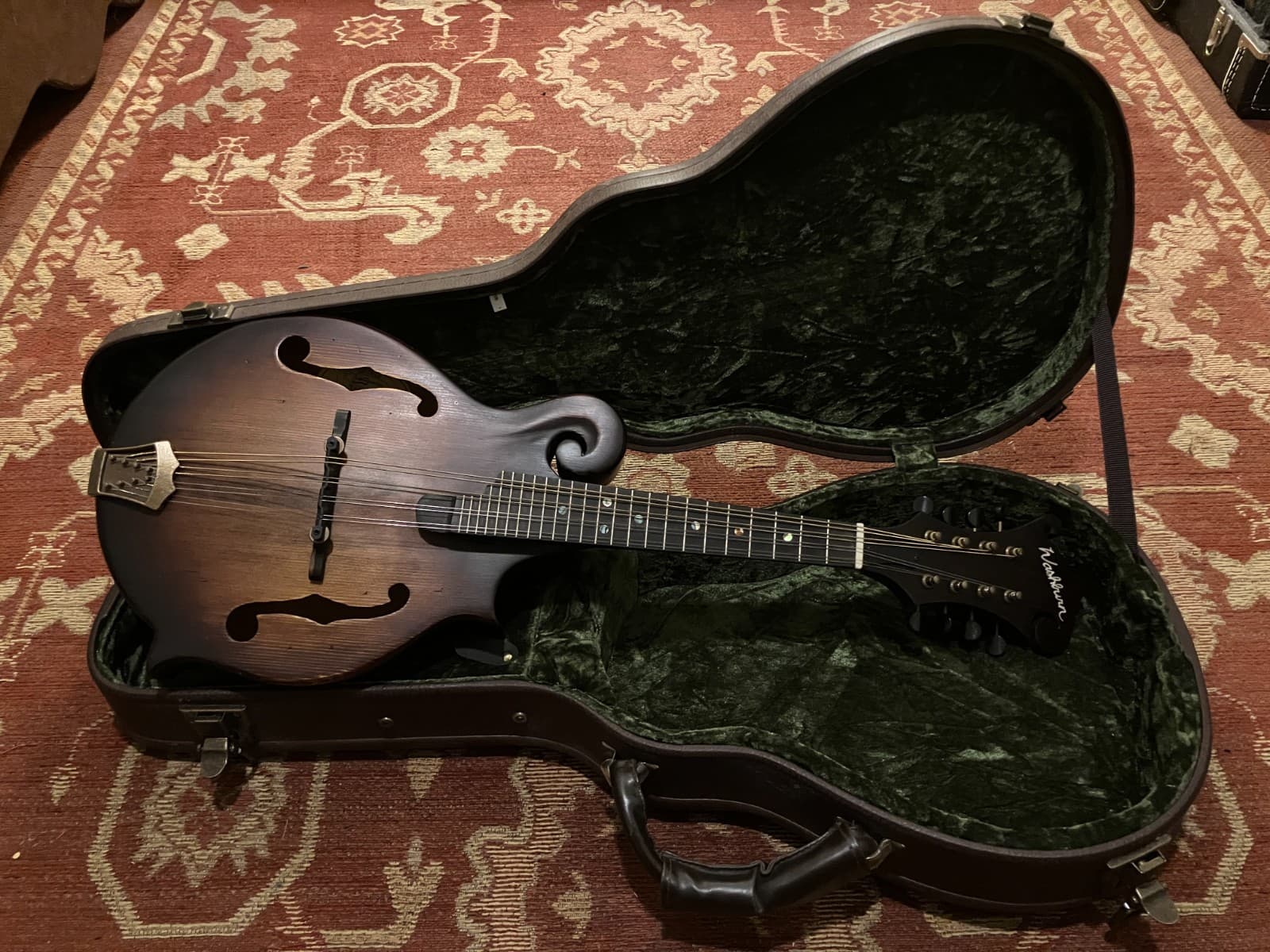 Washburn M108SWK Americana Series Mandolin with OHSC Case AS-IS Needs work