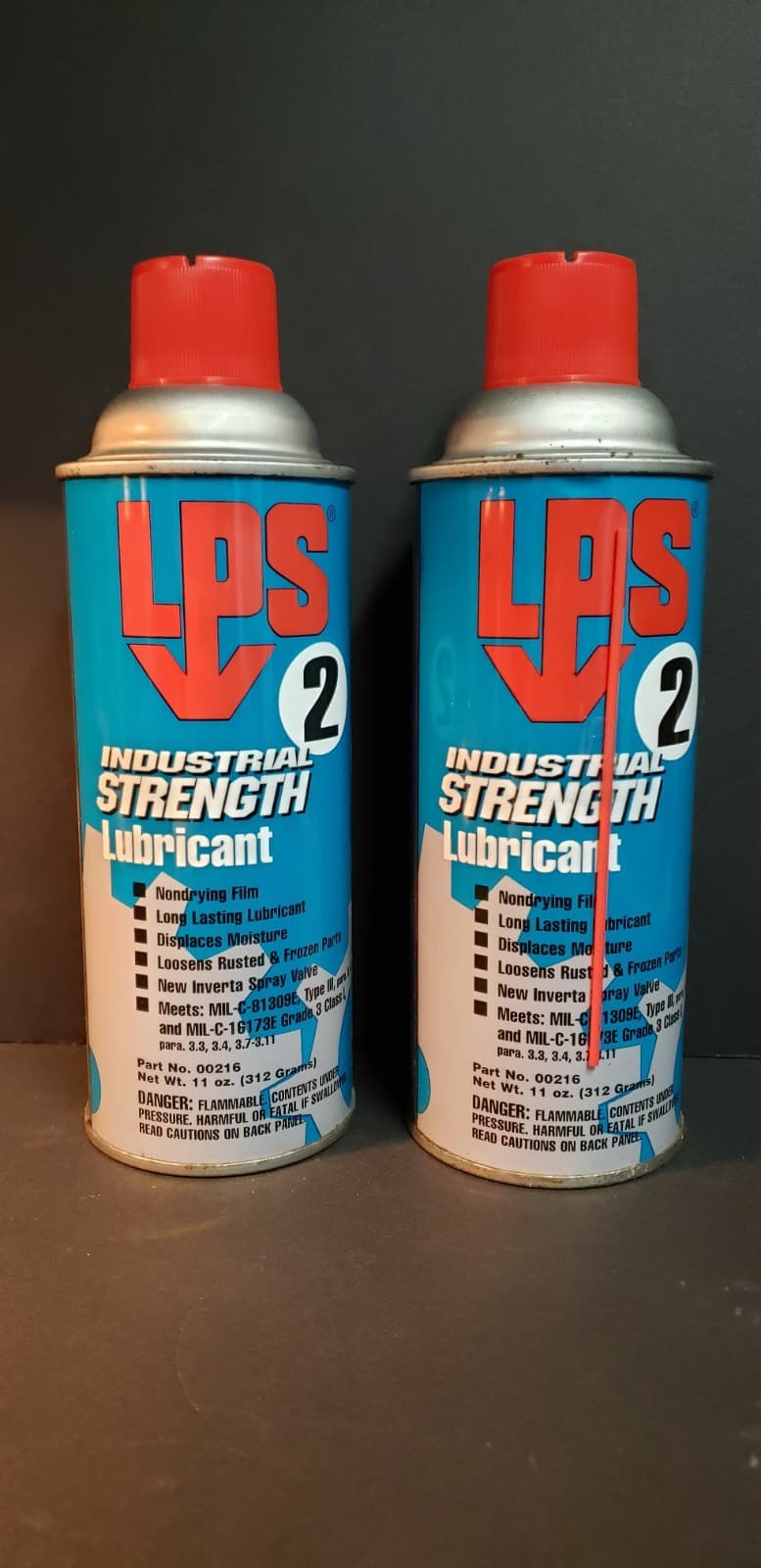 2-Pack LPS Labs 2 Heavy-Duty Lubricant. Industrial Strength USA Steel Spray Cans