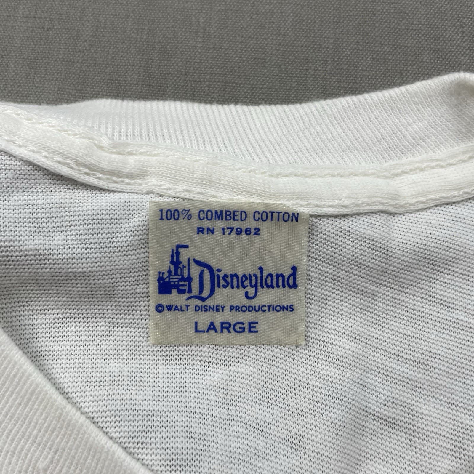 VTG 50s 60s Disneyland T-Shirt Adult Size Large Walt Disney Mickey RARE ORIGINAL 4
