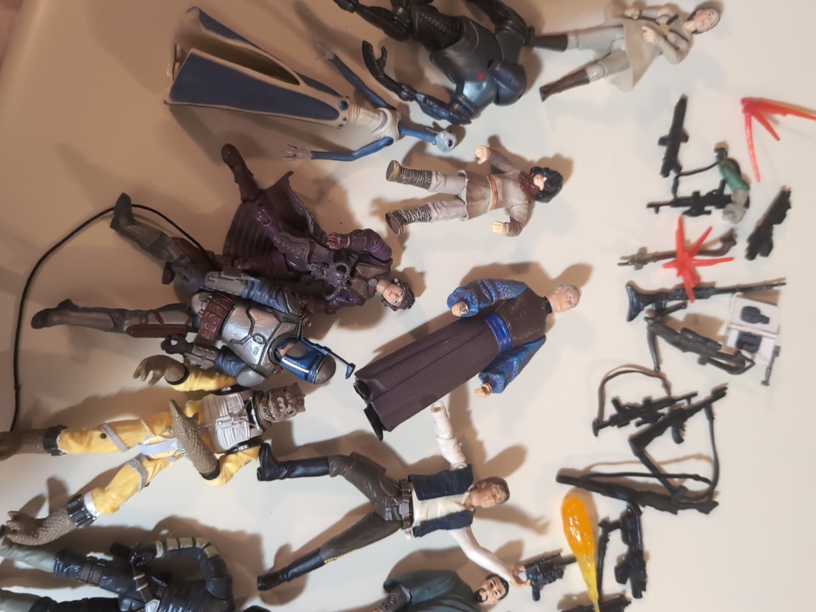 Lot of 38 Star Wars 3.75” Loose Figures Hasbro & Assorted Accessories 6