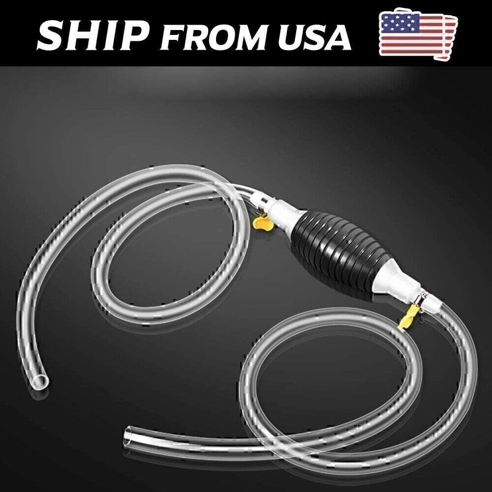 1SET Siphon Hand Pump Portable Manual Car Fuel Transfer Pump Fits For Gas Petrol 2