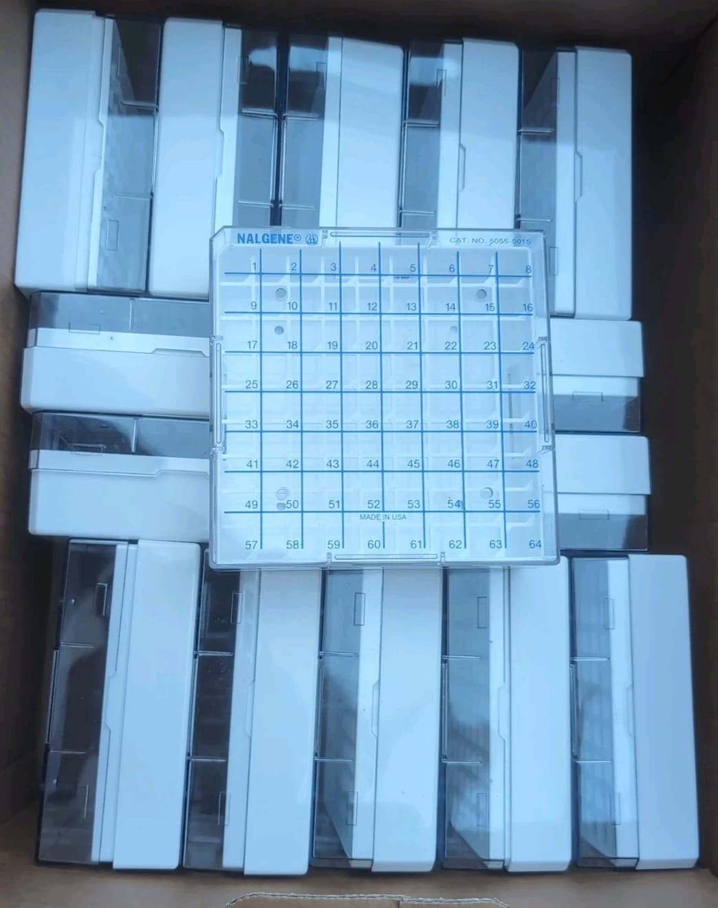 15ea NALGENE 64-Place Microcentrifuge Tube Racks for 1.5mL Tubes  2