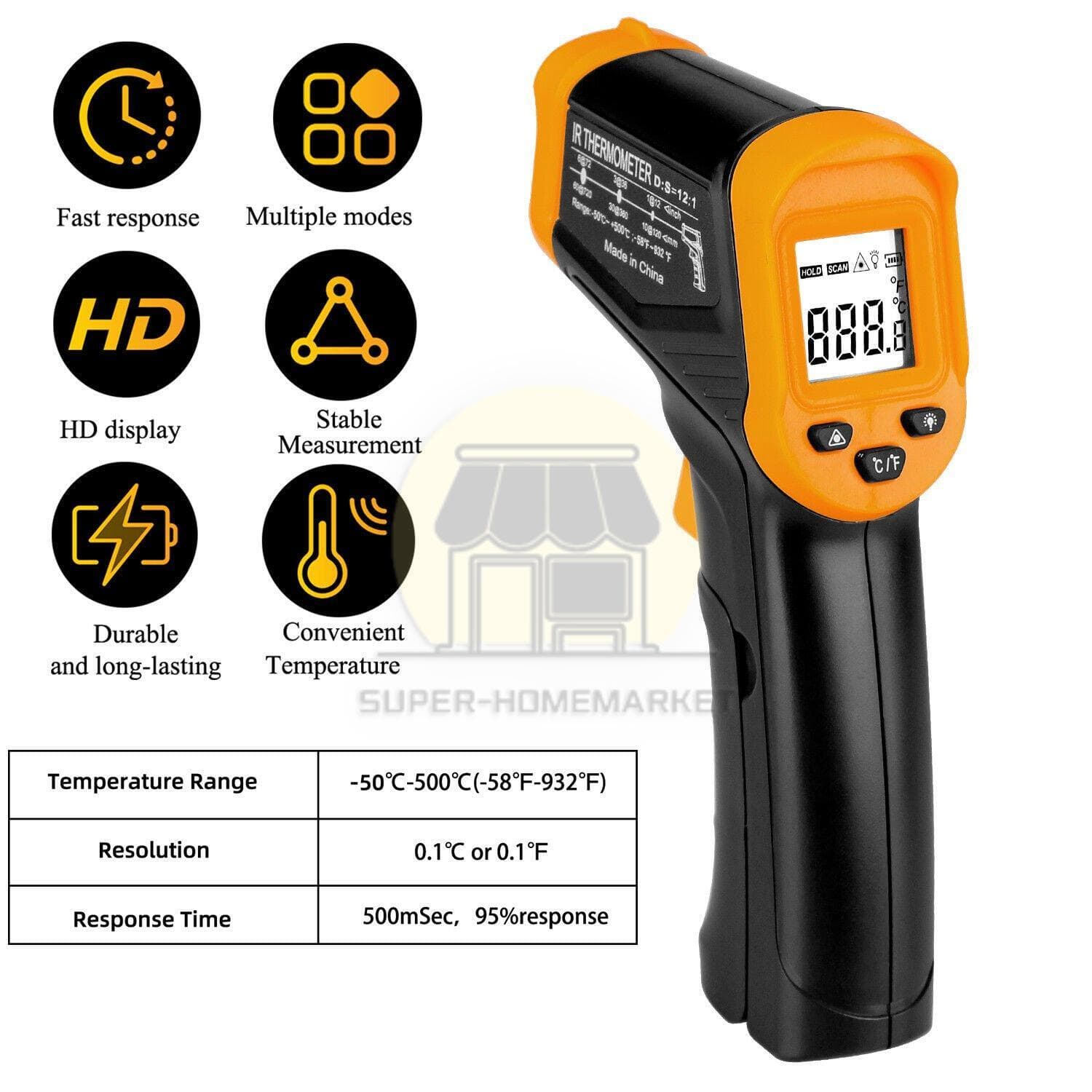Digital Infrared Thermometer Temperature Gun Laser IR Cooking -50°C-550°C 2