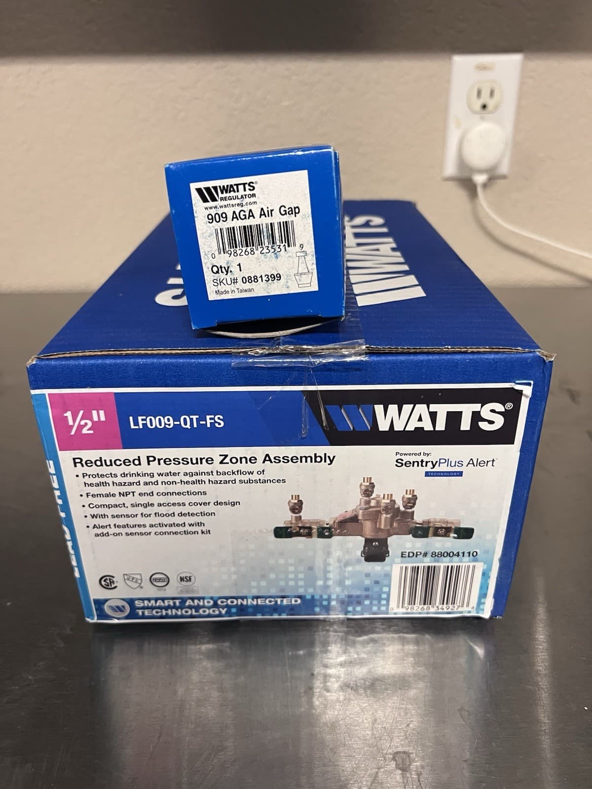 Watts LF009-QT-FS 1/2" Reduced Pressure Zone (88004110) - Air Gap Included