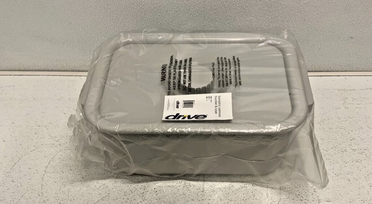 NEW Lot of 2 Drive 11109 Bariatric Medical Plastic Commode Bucket & Cover 67A 3