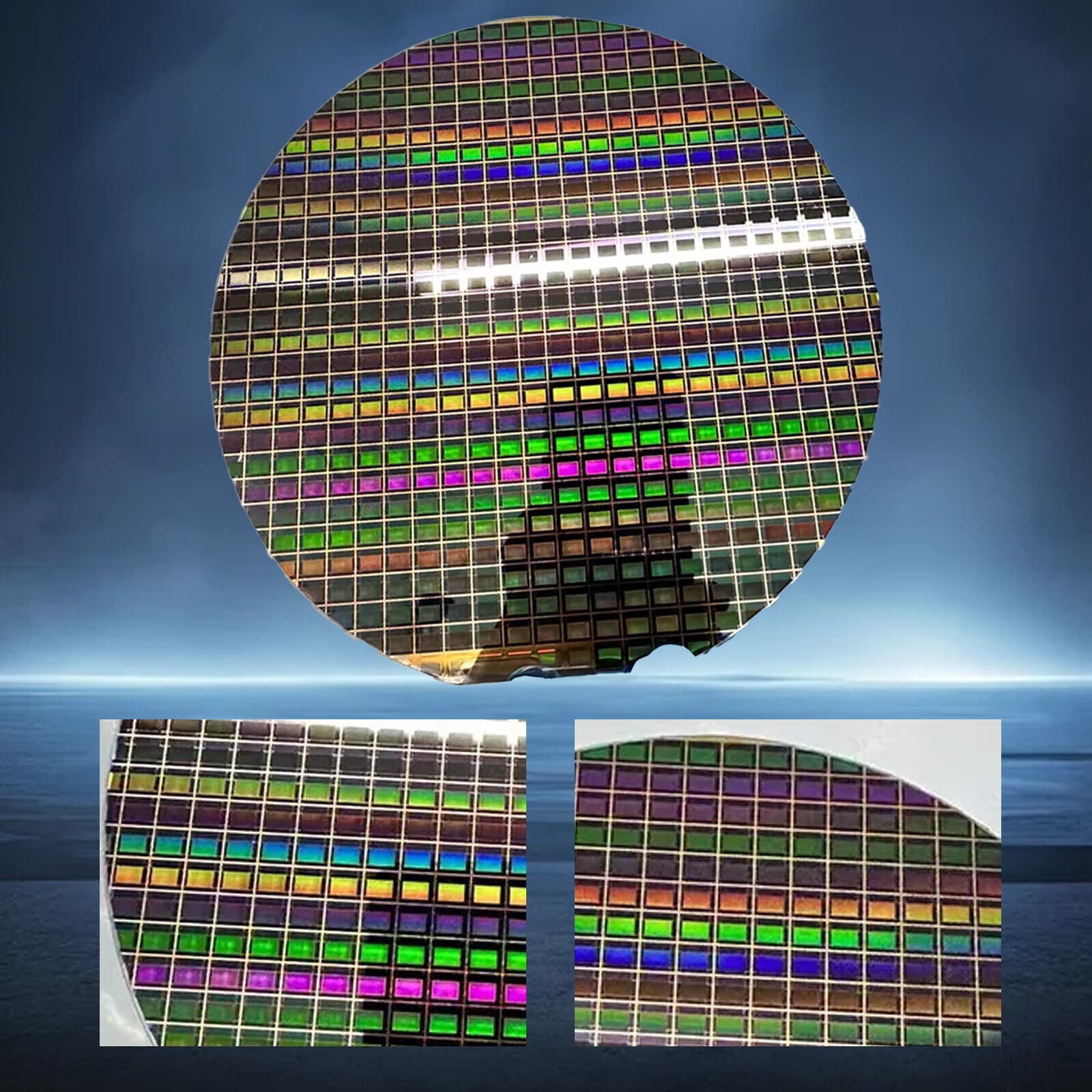 8-Inch SMIC Wafer CMOS Silicon Wafer Semiconductor Lithography Chip NewBvlW 4