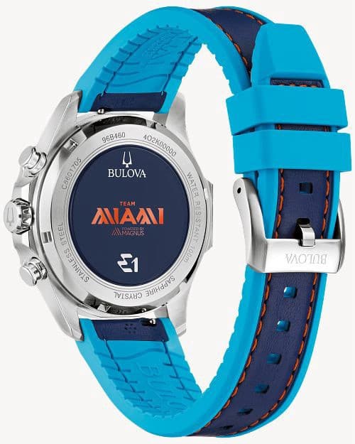 Bulova E1 Team Miami Men's Electric Boat Racing New Marine Star B 96B460 3