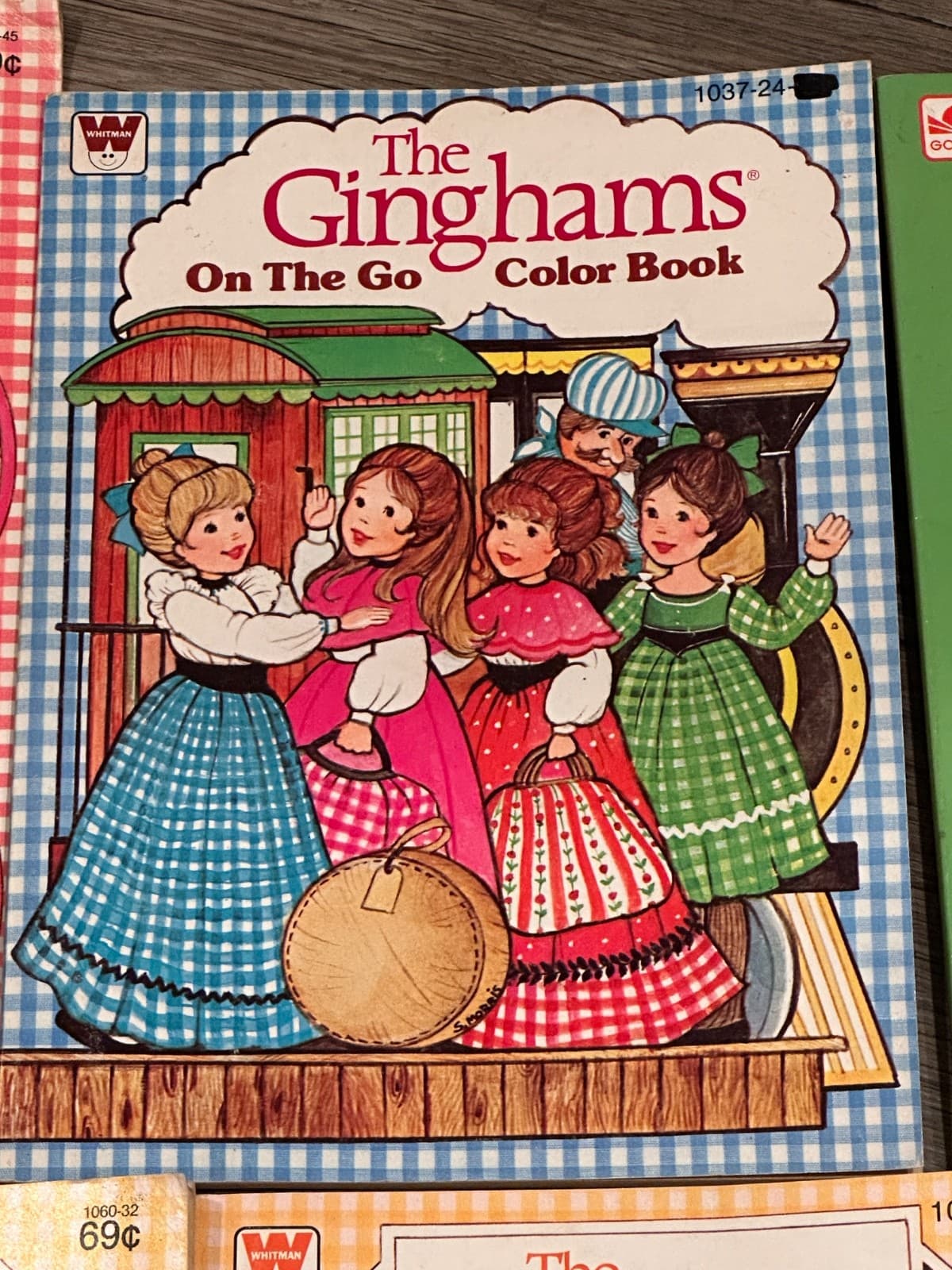 Lot of 7 The Ginghams Coloring Activity Sticker Books NEW 1979-1983 3