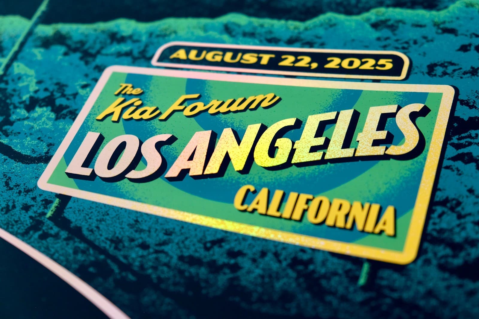 Dave Matthews Band, Los Angeles, CA Poster (Rainbow Foil Artist Edition by DKNG) 3