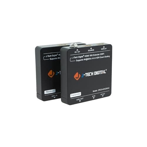  HDMI Extender 4K 60Hz Over Cat5e/6 Ethernet Cable Up HDMI 4K60 444 One to One 2