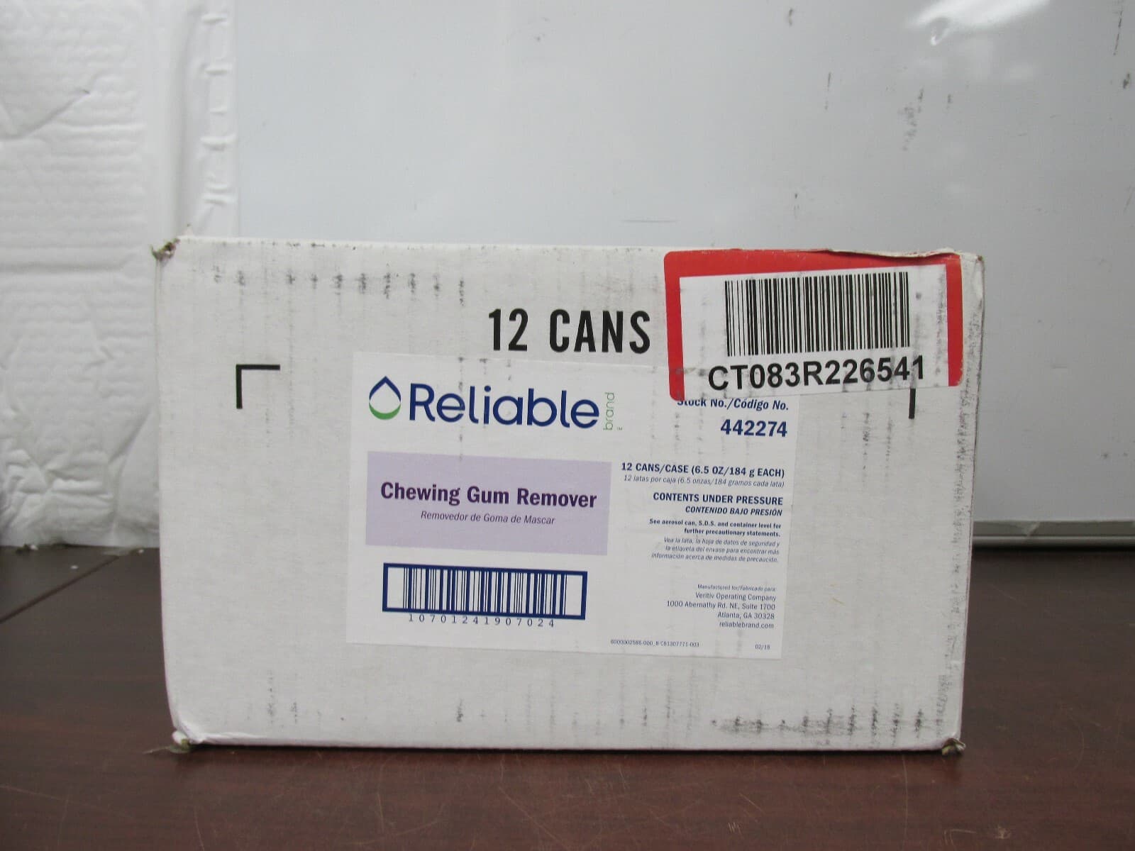 RELIABLE Chewing Gum Remover 6.5 oz cans case of 12 [15B]