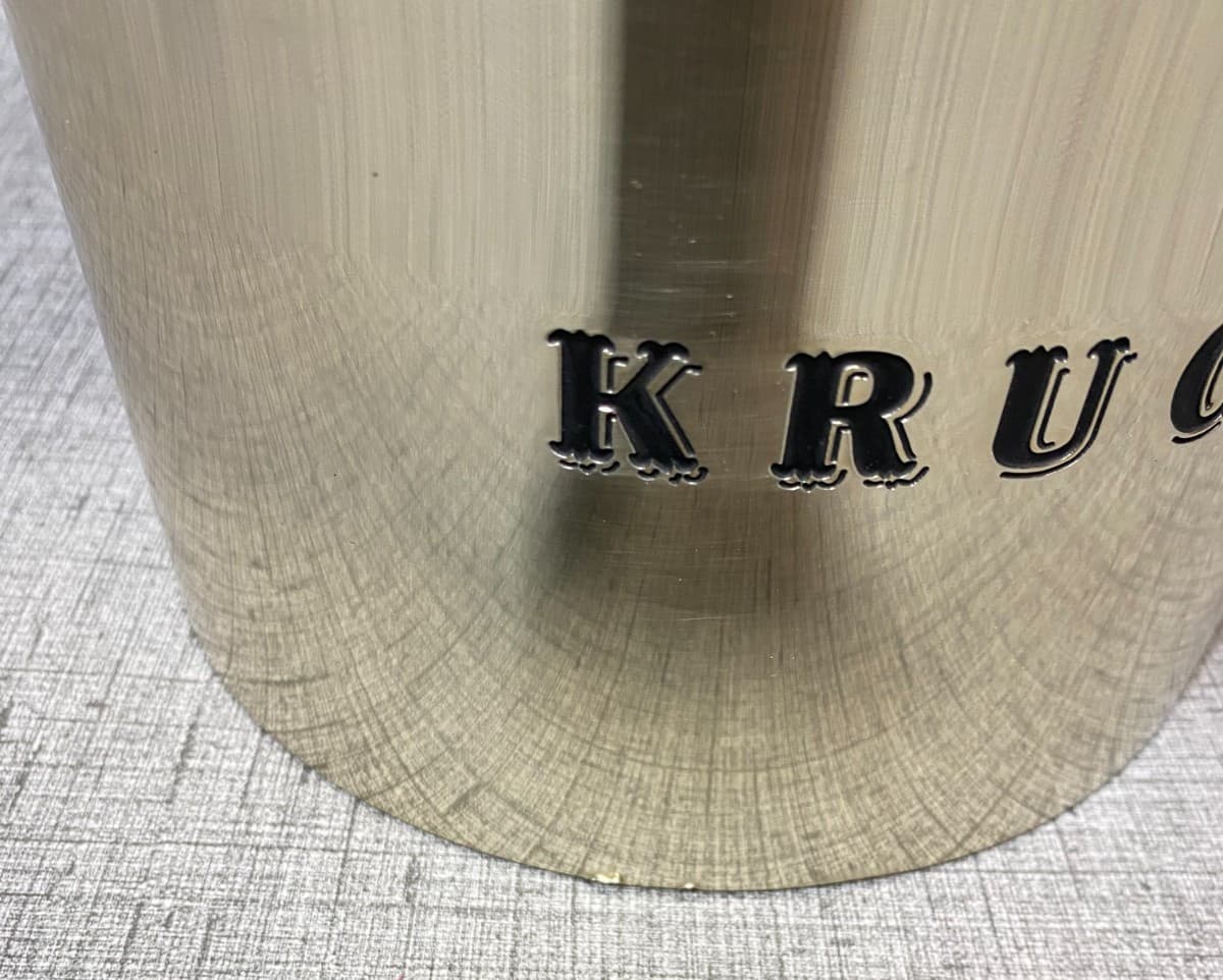 VTG 1990's KRUG Champagne Single Bottle Size Ice Bucket ORIGINAL PEWTER EUC RARE 3