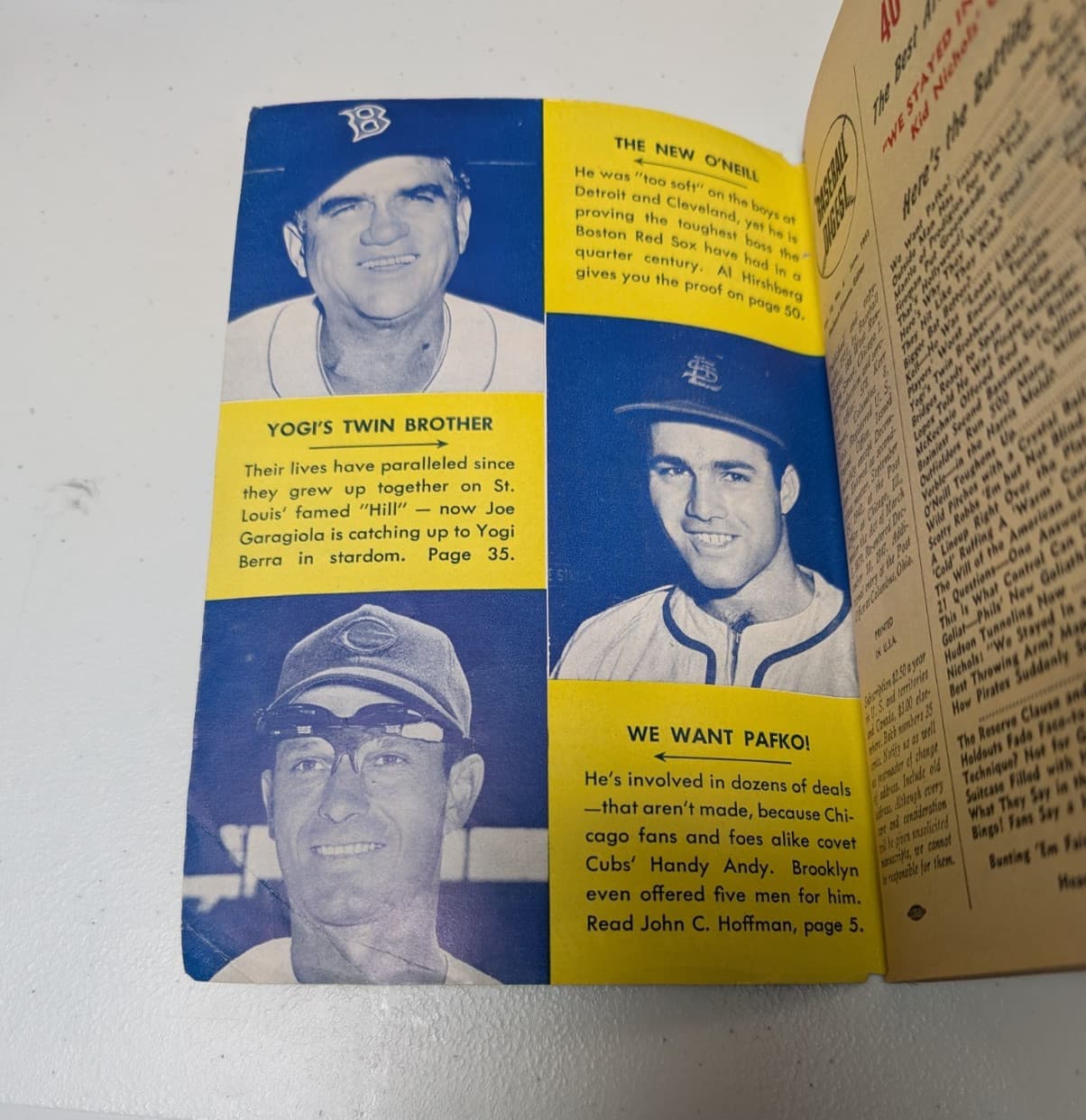 June 1951 Baseball Digest Book Mickey Mantle First Cover Ted Williams 3