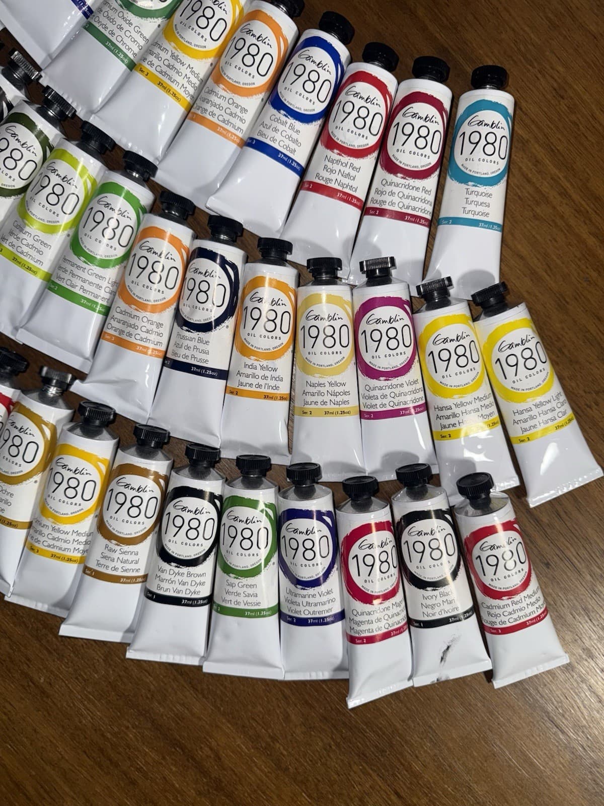 LOT of 51 GAMBLIN 1980 OIL COLORS PAINT 37 mL.TUBES ALL NEW/HIGH SERIES/L@@K!!! 5