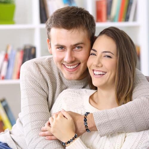 TAGOMEI Christmas Gifts for Mens Beaded Bracelets for Men 10mm, Single layer 6