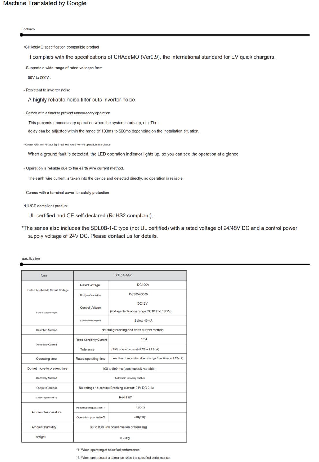 SDL0A-1A-E SEIKO Electric DC Ground Fault Detector for EV Quick Charger 5