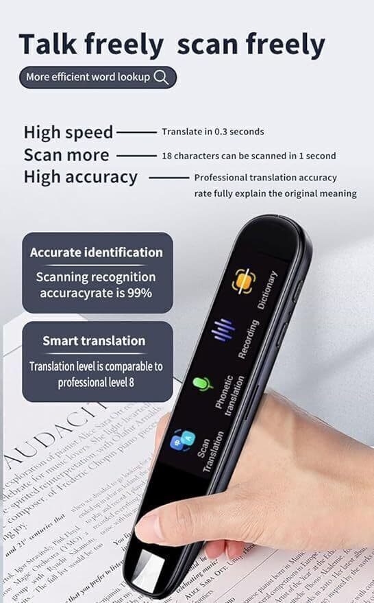 Smart Scan Translation Pen Text Reading Pen 112 Language Translator Device USA 2