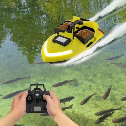 500m RC Fishing Bait Boat GPS 4 Hours Control Time 12000mAh Cruise Control 2