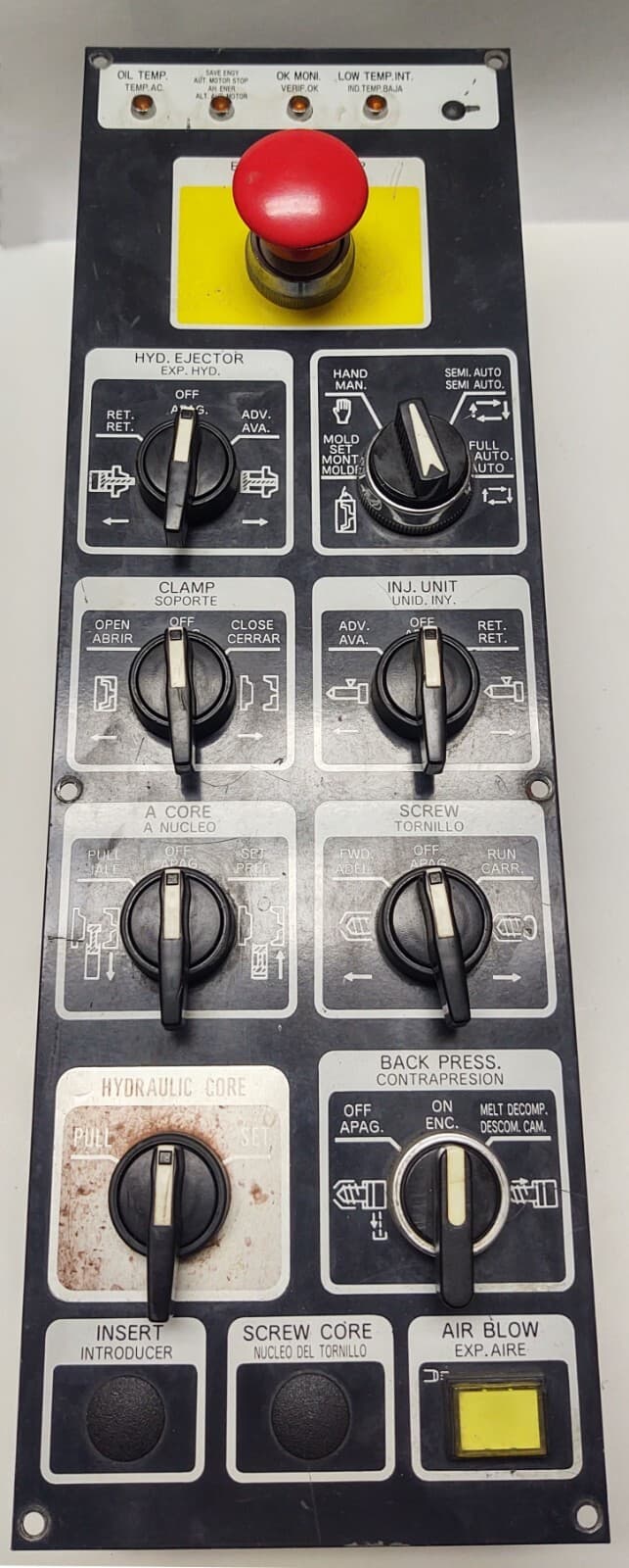 Mitsubishi 90-210 Ton Plastic Injection Molding Machine Operator Switch Panel