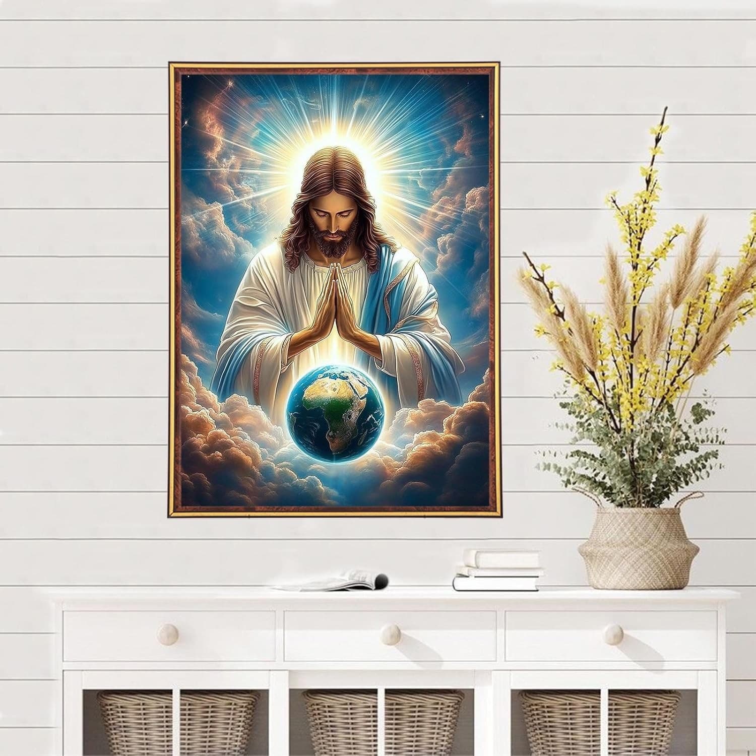 MEIYUDA Diamond Painting Kits for Adults, 5D DIY Jesus Diamonds 30x40cm, Z  2