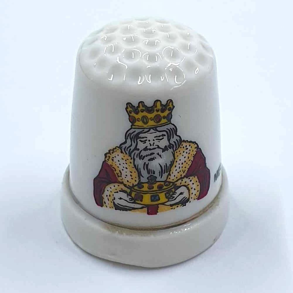 6 Christmas Vintage Thimbles Holy family & 3 Kings 6