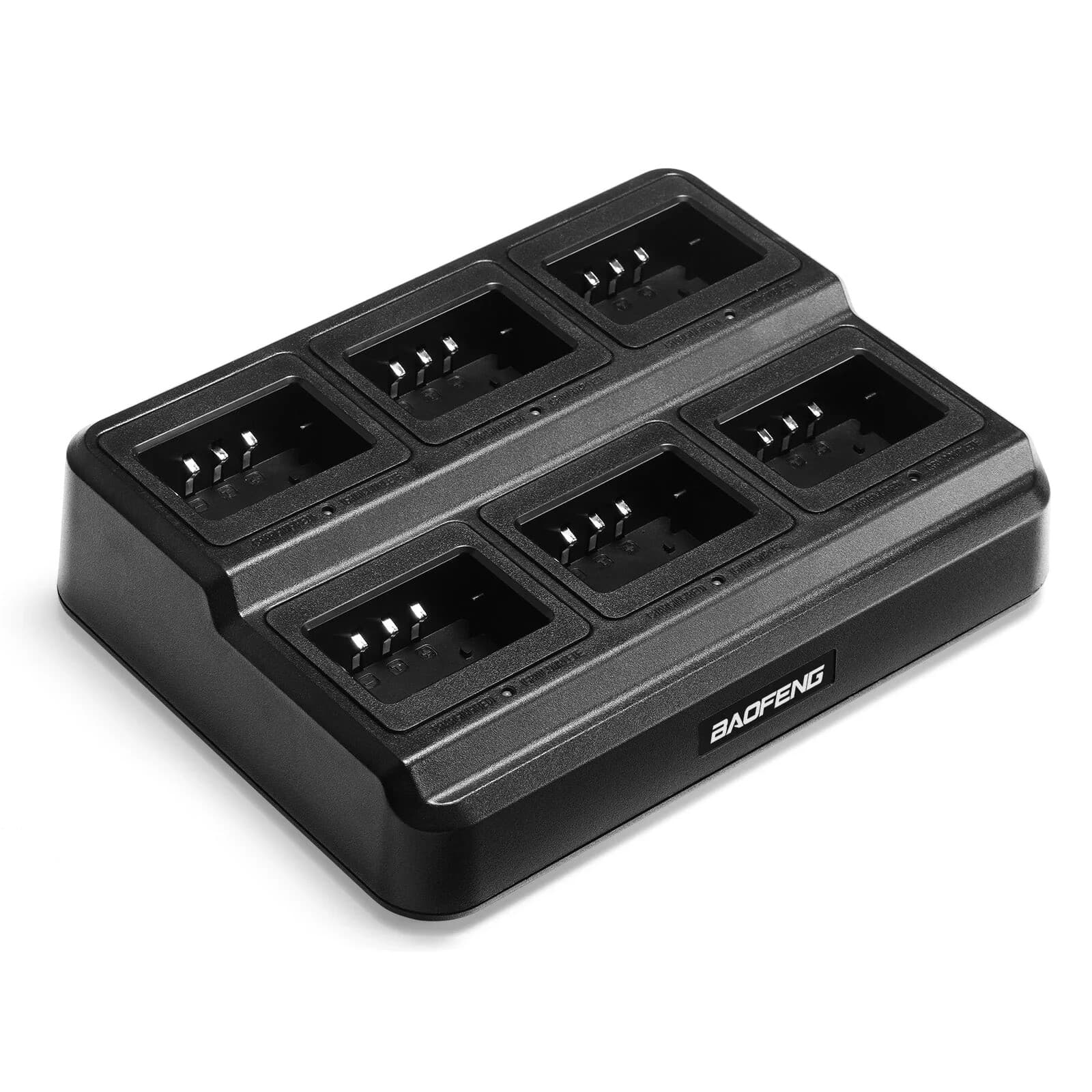 BAOFENG UV-5R 6-Way Charger Base Multi-Radio Charging Dock, Base Only Black New 2
