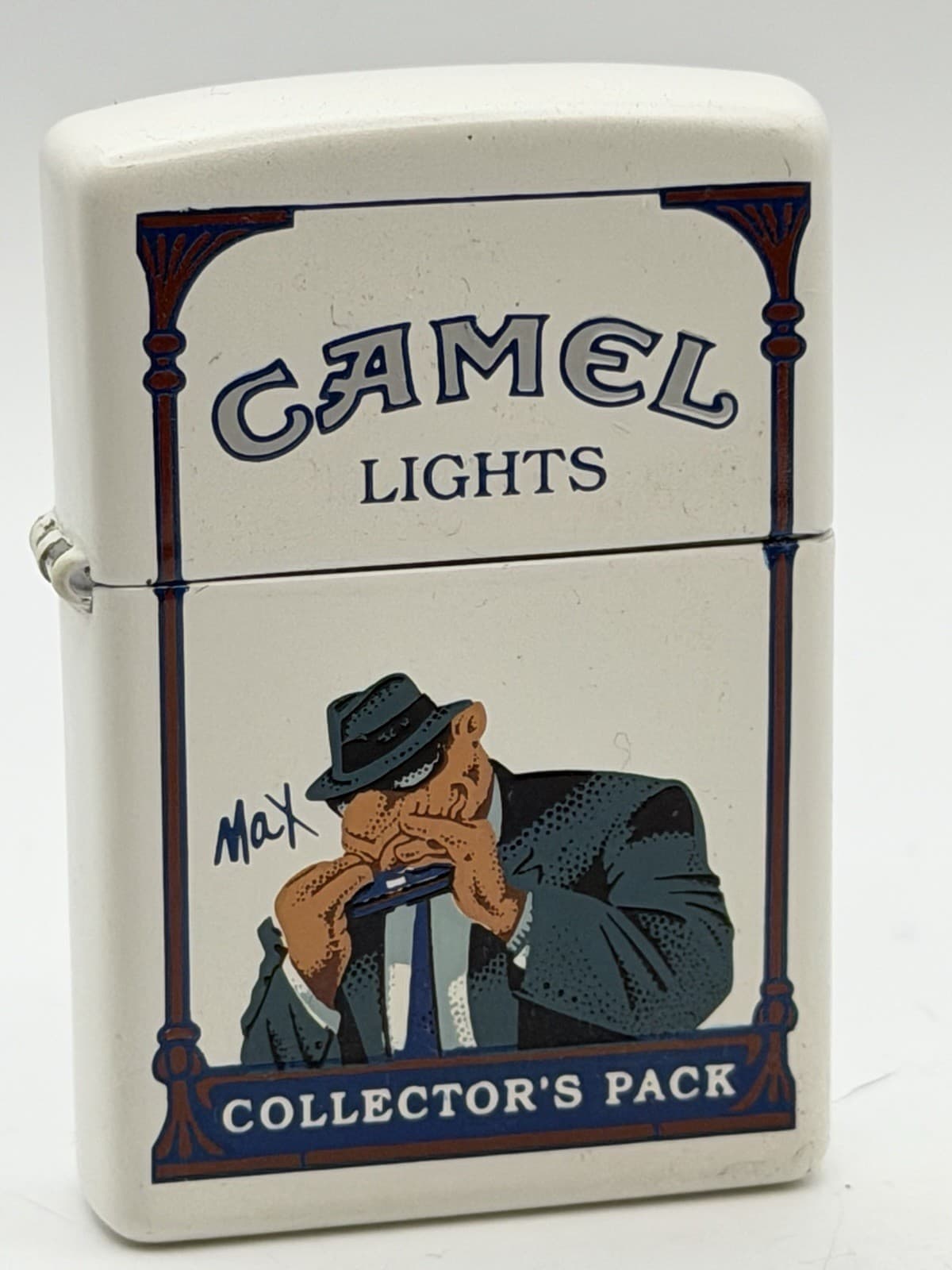 Vintage 1997 Camel Max Collector’s Pack White Zippo Lighter NEW RARE 2