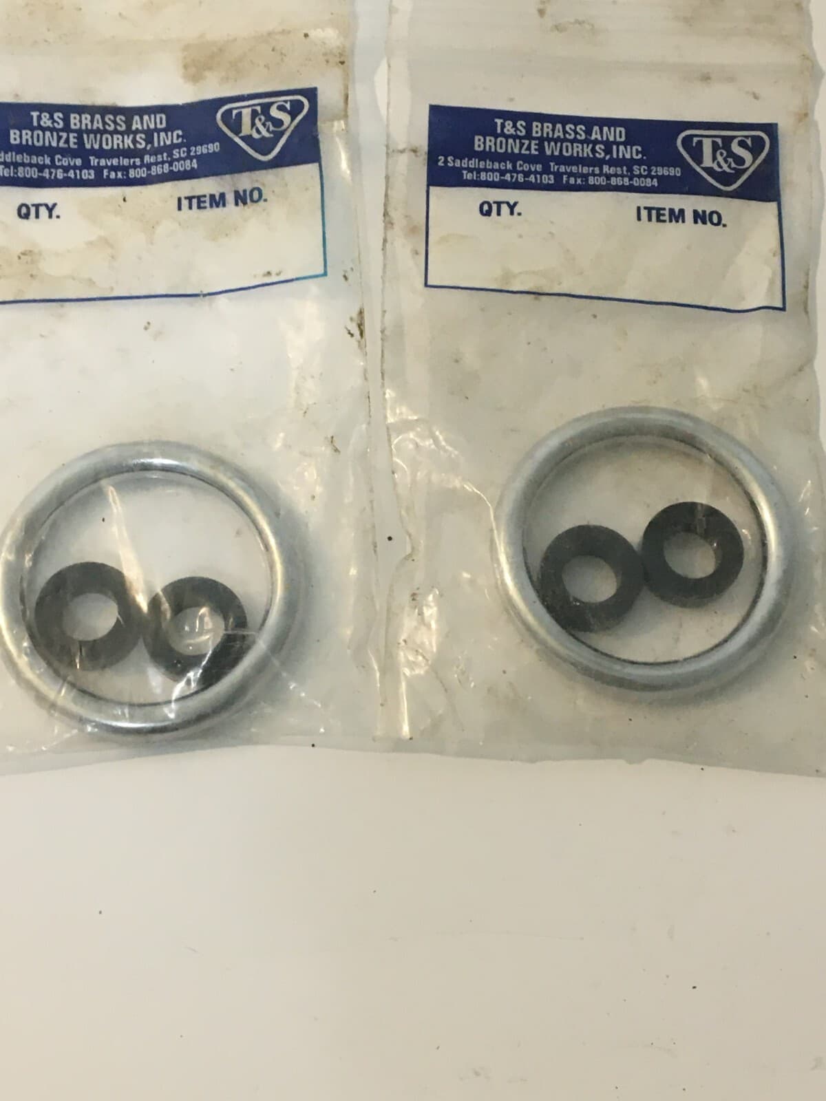 T&S Brass Spray Valve Hold Down Ring Chrome, 000907-45 (2 PK) 3