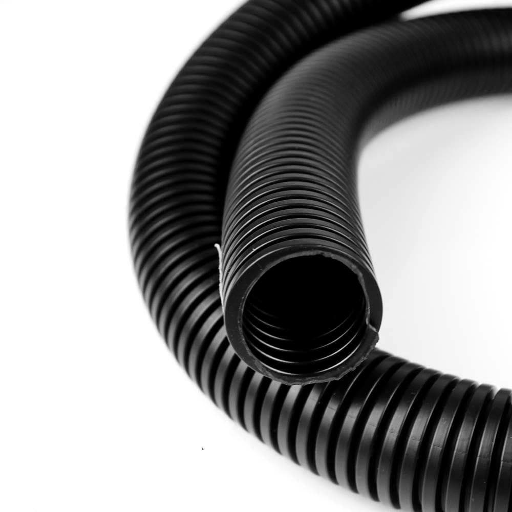 100' ft Feet 3/4" OD High Quality Split Wire Loom Conduit Polyethylene Tubing 2