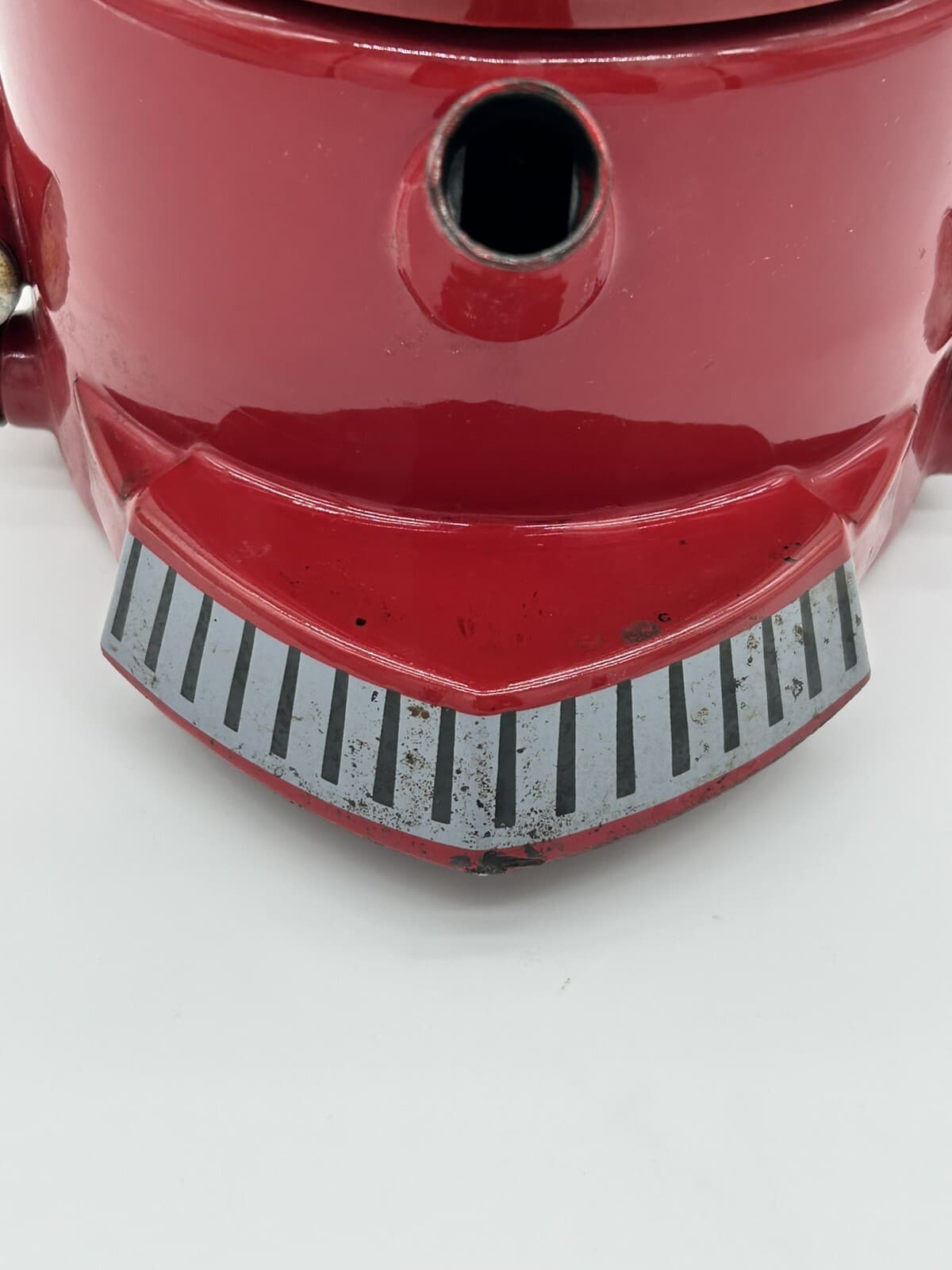 MKI Kamenstein Tea Kettle Pot World of Motion Steam Engine Train 613 Red - AS IS 3