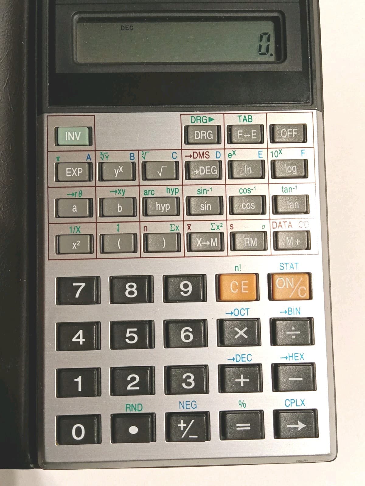 Vintage Radio Shack EC-4028 10 Digit Scientific Pocket Calculator with Case 2